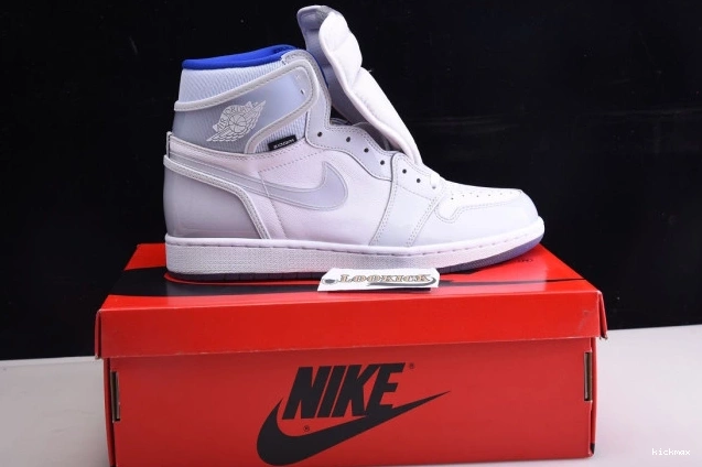 Rep High Racer 1 Zoom CK6637-104 Blue Jordan White Retro Air 0709